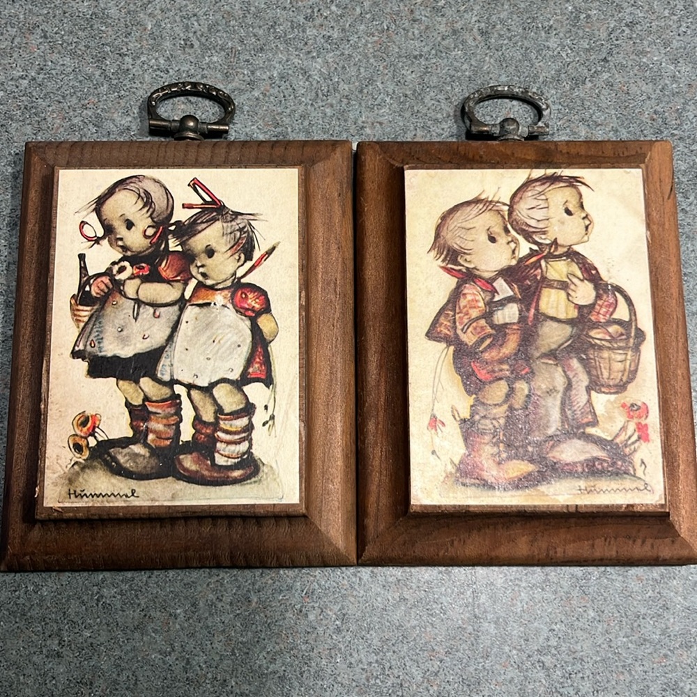 Hummel wooden plaques 4.25 x 3.25